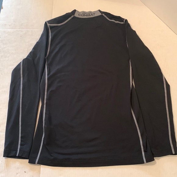 Nike Pro Combat Dri-Fit Fitted Long Sleeve Mens Black Shirt Size Small - Picture 2 of 8